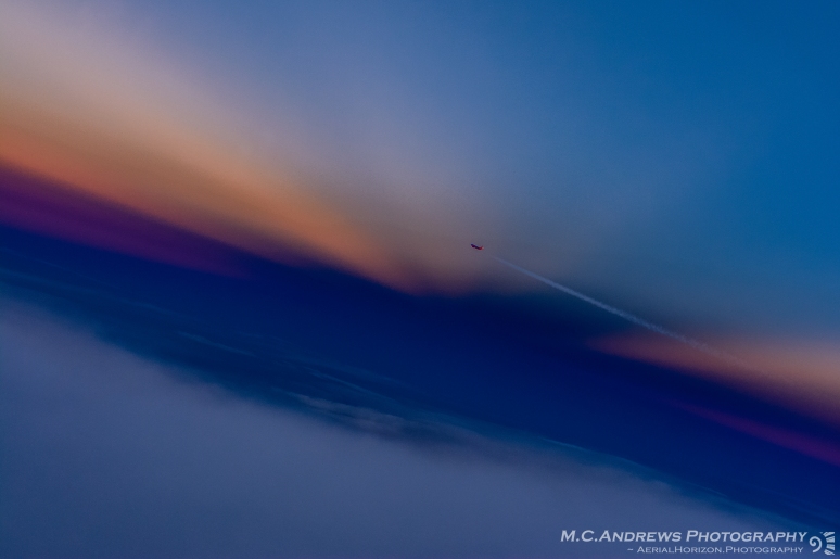 Flyover Brocken Spectre at Sunset - Tennessee-9454